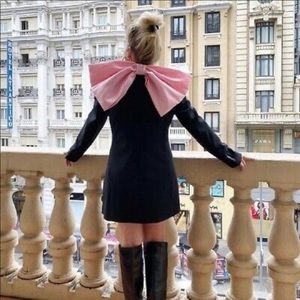 Zara Pink Bow Blazer